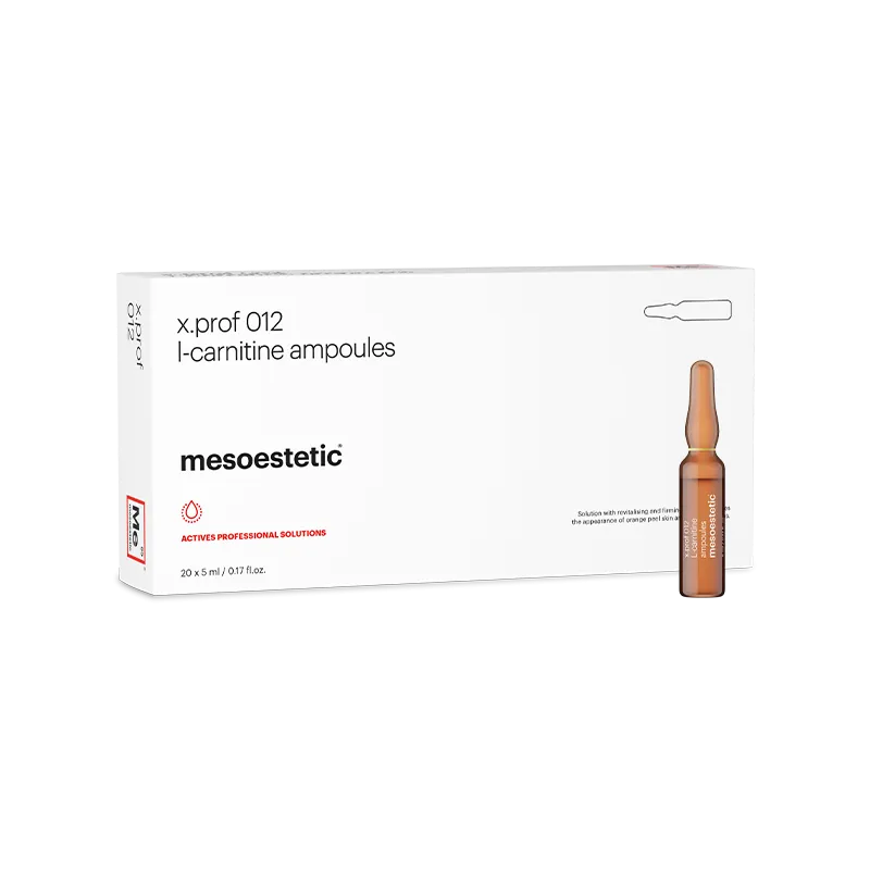 MESOESTETIC x.prof 012 L-carnitina: Soluzione di Mésoterapia per la Riduzione delle Grassi Localizzati | 20 fiale da 5ml