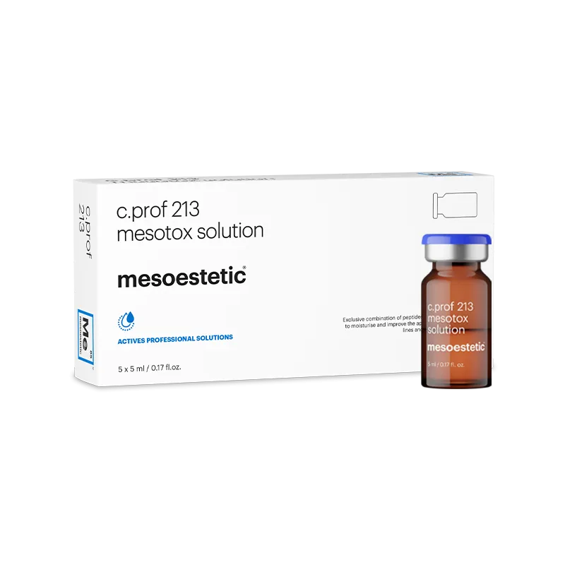 MESOESTETIC c.prof 213 mesotox soluzione: Soluzione levigante e rassodante non invasiva | 5 flaconi da 5ml