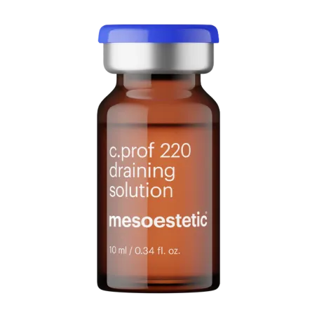 MESOESTETIC c.prof 220 Draining Solution: Drainage & Detox Treatment for Swelling Reduction | 5 x 10ml bottles