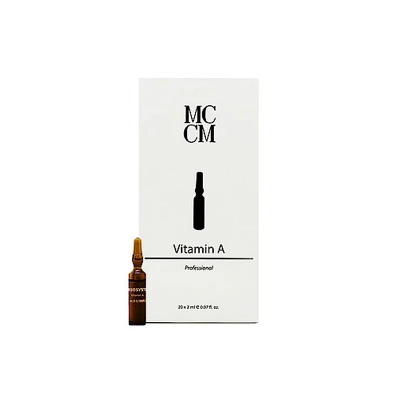 MCCM Vitamina A: Tratamiento Antienvejecimiento en Mesoterapia para Piel Radiante | 20 ampollas de 2ml MCCM Vitamina A: Tratamiento Antienvejecimiento en Mesoterapia para Piel Radiante | 20 ampollas de 2ml