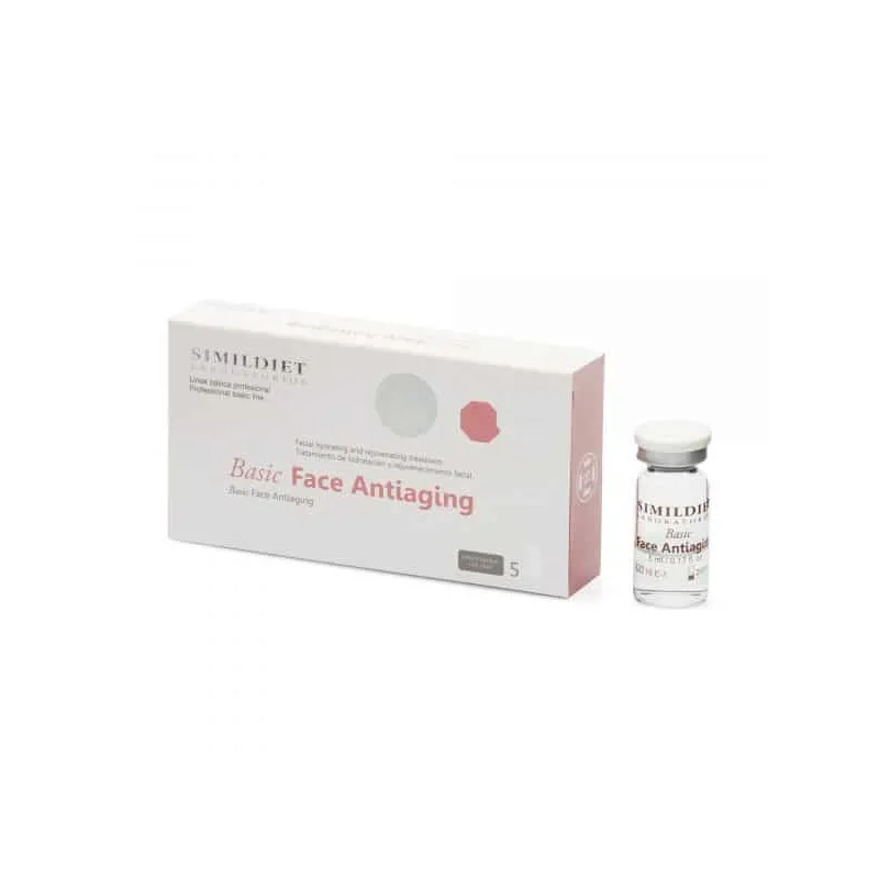 SIMILDIET Basic Anti-Aging Face Care | Hydrating & Rejuvenating Face Treatment | 5 x 5ml bottles