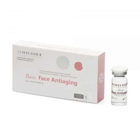 SIMILDIET Basic Face Antiaging | Trattamento Viso Anti-Aging Idratante e Ristrutturante | 5 flaconi da 5ml