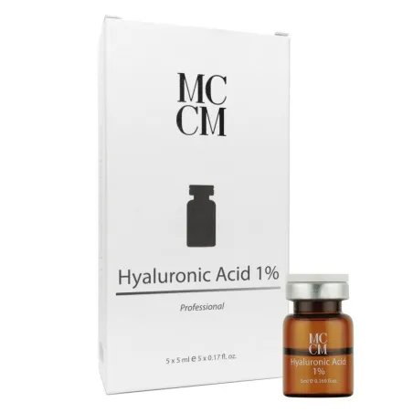 MCCM Ácido Hialurônico 1%: Hidratação e Efeito Antienvelhecimento Imediato | 5 frascos de 5ml