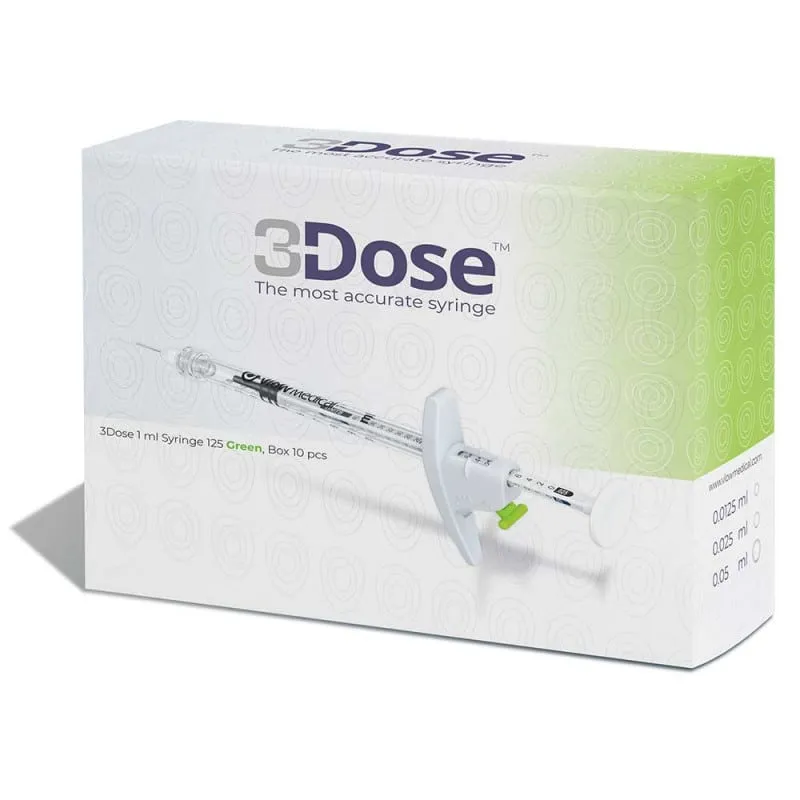 VLOW MEDICAL - Siringhe 3DOSE a btx - Scatola da 10